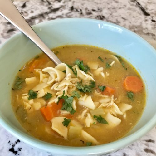Immune Supporting Instant Pot Chicken Noodle Soup