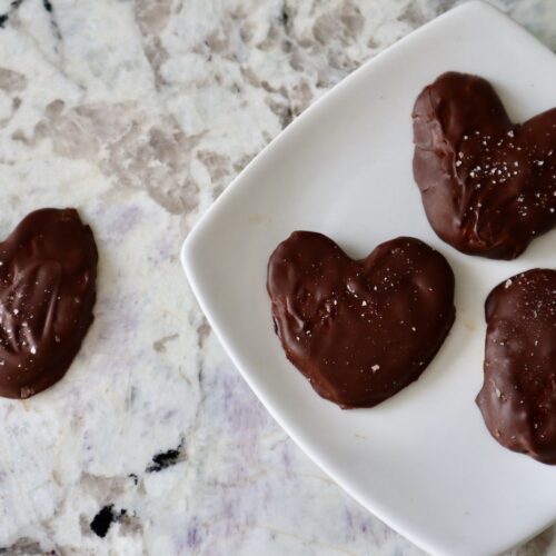 DIY Chocolate Peanut Butter Hearts