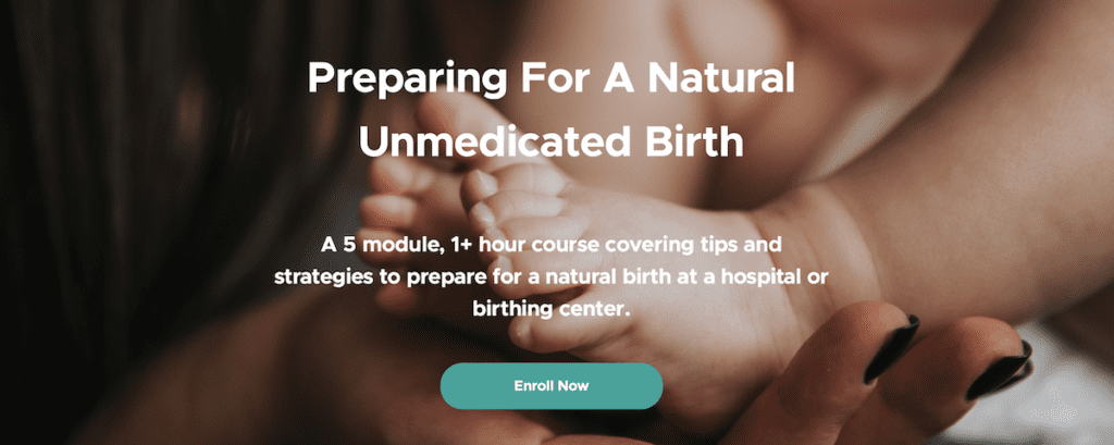 Preparing for Natural Birth Course